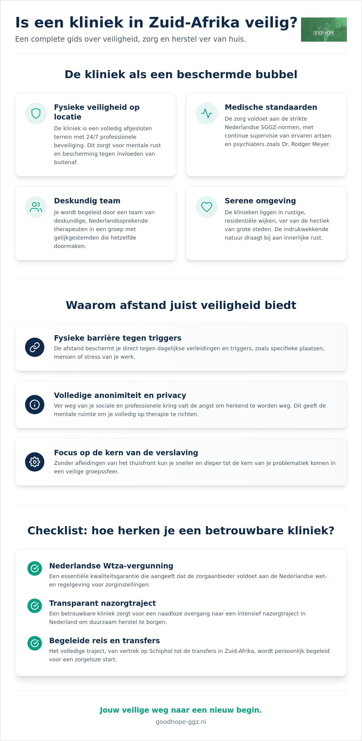 Is een kliniek in Zuid-Afrika veilig voor je herstel?